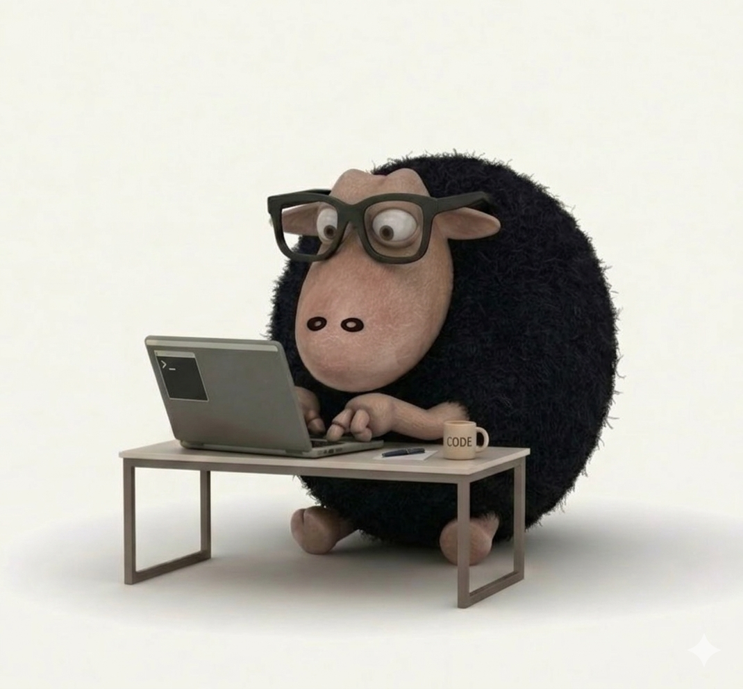 The Nerdy Sheep mascot